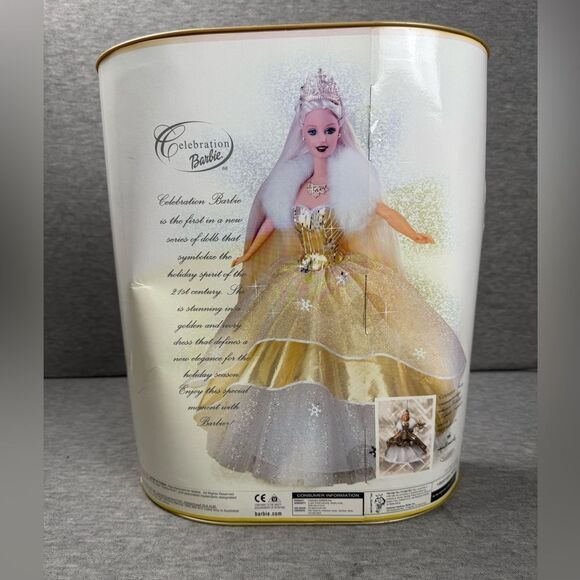 Rare Celebration 2000 Barbie Doll Special Edition 28269 Mattel Blonde Blue Eye - Picture 5 of 6